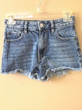 Pacsun Womens 23 High Rise Festival Cutoff Denim Shorts Summer Beach Casual
